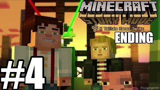 Minecraft Story Mode Episode 1 Ending  Gameplay Walkthrough Part 4  HD  No Commentary [upl. by Ruella]