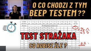 Test Strażaka 2 O co chodzi z tym Beep Testem Przygotowanie do Testów Sprawnościowych PSP [upl. by Adnolay]