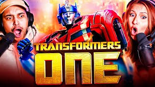 TRANSFORMERS ONE 2024 MOVIE REACTION  SUCH A REFRESHING ADVENTURE  FIRST TIME WATCHING  REVIEW [upl. by Ahsiuqet355]