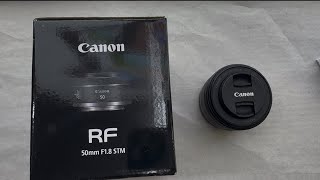 Canon RF 50mm f18 STM Lens [upl. by Clio]