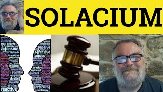 🔵 Solacium Meaning  Solatium Defined  Solacia Examples  Legal English  Solatia Solacia [upl. by Eseerahs]