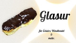 Einfache Schokoladenglasur  für Kuchen Éclairs und mehr Kochklub [upl. by Satterlee]