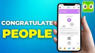 How to Congratulate Someone on Duolingo  Send Congratulatory Message on Duolingo [upl. by Alford]