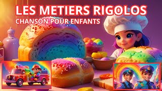 🎶 Les Métiers Rigolos – Chanson pour Enfants  Découvre les Professions en Chantant  🎶 [upl. by Lourdes]