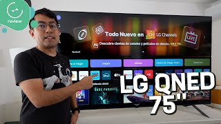 LG TV 4K QNED de 75 pulgadas  Review en español [upl. by Sineray]