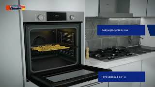 Prezentare video functie FryArt cuptor electric incorporabil Studio Casa Rialto Black FE737 [upl. by Gloria]