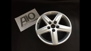 Felgenfarbe Original Audi 8E0601025E 5Speiche Silber A4 A6 17 Zoll AIO LF1 [upl. by Auqinahs744]