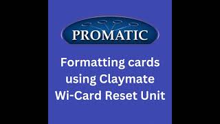 Formatting cards using Wi Card Reset Unit [upl. by Meares]