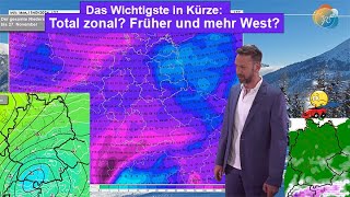 Das Wichtigste in Kürze Schon diese Woche mehr Zonalisierung Unsicherheiten bei Schnee amp Frost [upl. by Mistrot]