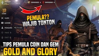 Gold And Glory Pemula Wajib Tonton  Cepet Kaya Dan Equipment Penting Untuk Pemula  Gameplay Mobile [upl. by Nawud329]