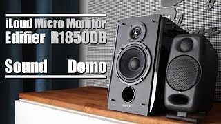 Edifier R1850DB vs iLoud Micro Monitor  Sound Demo w Bass Test [upl. by Halsy271]