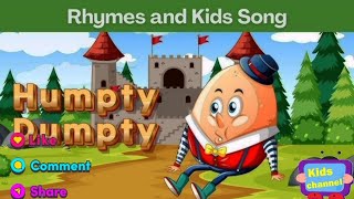 Humpty Dumpty Set On A Wall  Nursery Rhymes for kids  Humpty Dumpty with LyricsnurserypoemsViral [upl. by Ecertal]