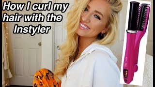 HOW I CURL MY HAIR WITH THE INSTYLER Youve been using it wrong [upl. by Assirolc]