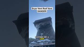 Clean Your Dryer Vent Roof Vent Boost Efficiency amp Save Money diy [upl. by Phelips158]