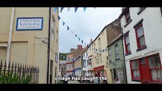 Scenic Aerial Tour Of Staithes North Yorkshire [upl. by Lodie382]