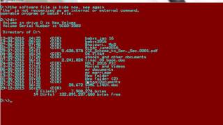 How to Hide Files Using ATTRIB Command in MS DOS [upl. by Leitao]