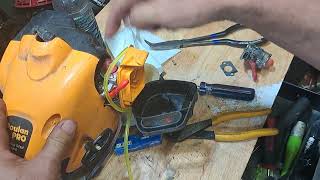 25cc poulan pro trimmer carburetor fuel line kit install [upl. by Cathy]