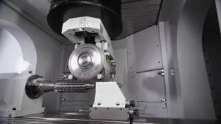 Haas Multigrind®  Grinding a Hob Cutter [upl. by Yenhoj]