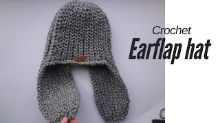 Slip Stitch Earflap Hat Crochet Tutorial  Warm amp Cozy Winter Hat [upl. by Zippora332]