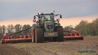 Fendt 936 Vario mit Väderstad Spirit 900 S Drillmaschine am Gerste drillen [upl. by Ellicec]