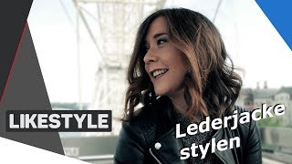 Lederjacke stylen  Top 3 Outfits  Fashion [upl. by Rustie928]