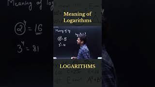 Meaning of Log Concept in 1 minute cat xat algebra maths shorts short [upl. by Av]