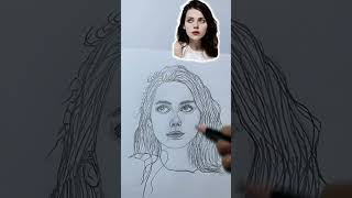 How to draw a professional portrait of a stunning girl drawing art sketch loomismethod [upl. by Amilas]