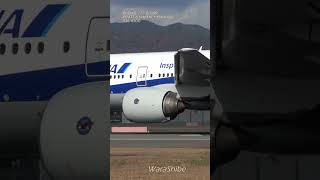 ANA BOEING 777200ER Takeoff Jet Engine Sound｜PW4000 Pratt amp Whitney ITMRJOO Shorts [upl. by Nagud]