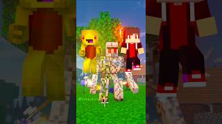 JJ and Mikey  Superhero ❤ Save the Iron Golem shorts minecraft [upl. by Samantha]