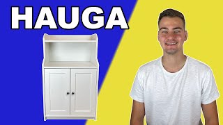 HAUGA Cabinet with 2 Doors IKEA Tutorial [upl. by Bloch]