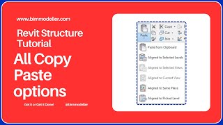 05Revit Structure All about Copy and Paste From Clipboard in Revit [upl. by Epilihp372]