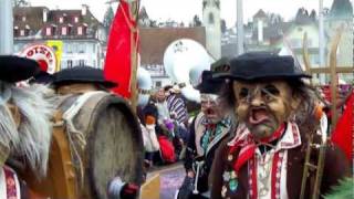 Basler Fasnacht Gässle am Zischtig 2012 [upl. by Aynnek601]