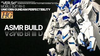 HGUC 1144 Gundam Unicorn Perfectibility ASMR Buikd [upl. by Amero]