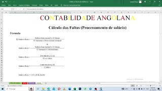 AULA152  Cálculo das Faltas Folha de Salário [upl. by Anna-Diana]