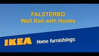 IKEA FALSTERBO Wall Rail with Hooks [upl. by Nosreffej862]