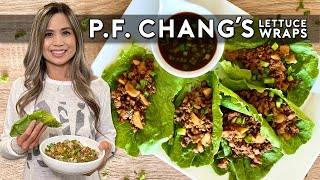 PF CHANGS CHICKEN LETTUCE WRAPS  HOW TO MAKE CHICKEN LETTUCE WRAPS [upl. by Orth]