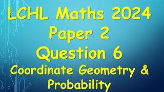 Leaving Cert Higher Level Maths 2024 Paper 2 Question 6 [upl. by Jeritah]