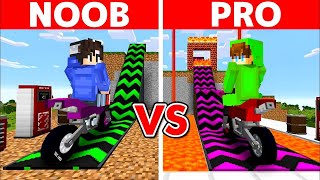 NOOB VS PRO SUPER MEGA RAMP BUILD BATTLE CHALLENGE  Minecraft Tagalog [upl. by Notsuj390]