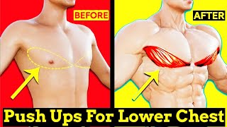 Best PushUps For Lower Chest That You Should Do At Home [upl. by Xanthus]