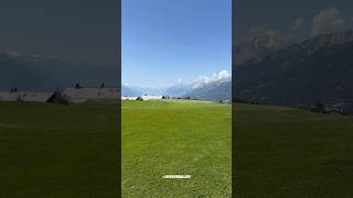 First Birdie Today Golf Club CranssurSierre CransMontana Valais Switzerland Shorts [upl. by Arraeit551]