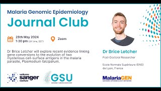 Malaria Genomic Epidemiology Journal Club  Dr Brice Letcher [upl. by Edmondo837]