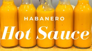 Habanero Hot Sauce  How to Make Easy and Delicious Homemade Hot Sauce [upl. by Deevan]