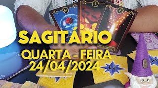 SAGITÁRIO ♐ TAROT DE HOJE QUARTA  FEIRA 24042024 [upl. by Torto992]