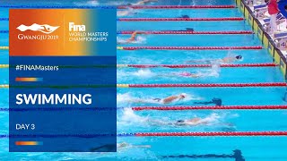 RELIVE  Swimming Day 3  Main Pool  FINA World Masters Championships 2019 [upl. by Nahsed979]