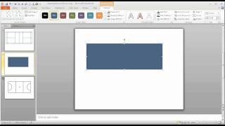 Step 1 in Using PowerPoint to draw a toscale badminton court [upl. by Lenno]