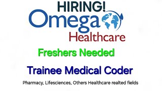 Freshers Medical Coder  OmegaHealthcare  Trainee Medical Coder [upl. by Wiggins]