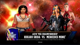 AEW Dynamite Mercedes Moné w Kamille vs Hikaru Shida for the AEW TBS Championship [upl. by Nostaw]