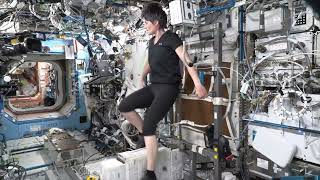 SAMANTHA CRISTOFORETTI MINERVA MISSION BROLLS  MAY 2022  CEVIS EXERCISE BIKE [upl. by Eentruok]