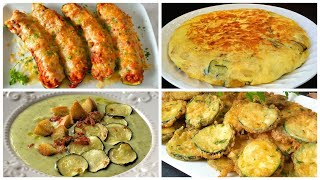 4 recetas con calabacín zapallo italiano o zucchini [upl. by Ewan]