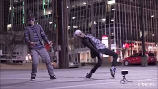 Men Whitout Hats  Safety Dance Remix  Robot Dance Vs Break Dance [upl. by Althee]